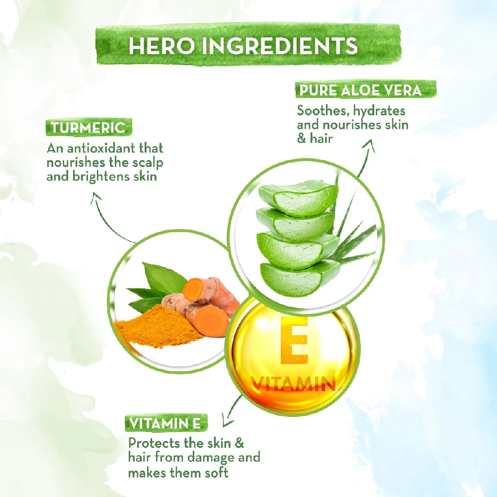 Aloe Turmeric Gel for Skin and Hair, 150 ml-3.webp